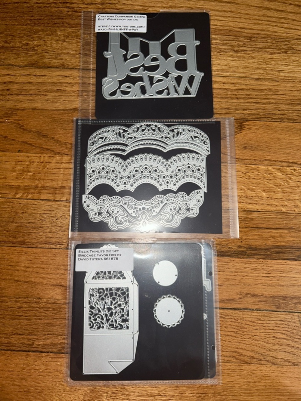 Best Wishes and More! Script Metal Cutting Die - Silver DIY project NWT